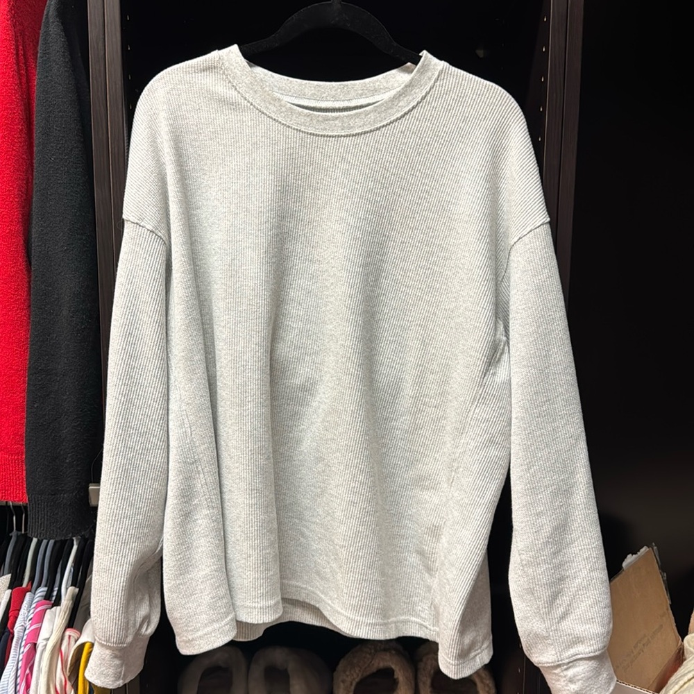 Daily Drills Grey Oversized Thermal